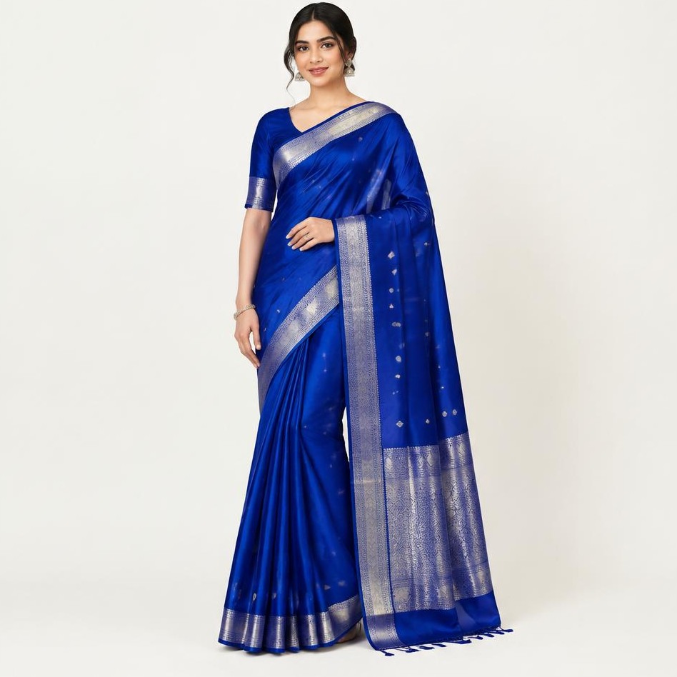 Royal Blue Silk Saree